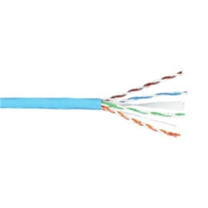 7133800 GENSPEED® 6 CATEGORY 6 RISER CABLE BLUE, 1000' PULL PAC