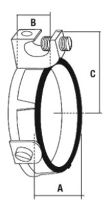 GIB-200L-4AC Grounding Bushing, 2", Threaded, Insulated, Malleable Iron