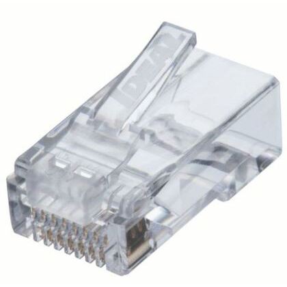 85-367 Category 6 Single Piece Modular Plug, RJ-45, 8P8C, 25/Card