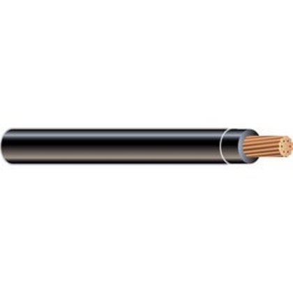 XHHW4STRBLK-CUT 4 AWG XHHW Stranded Copper, Black, Cut to Length