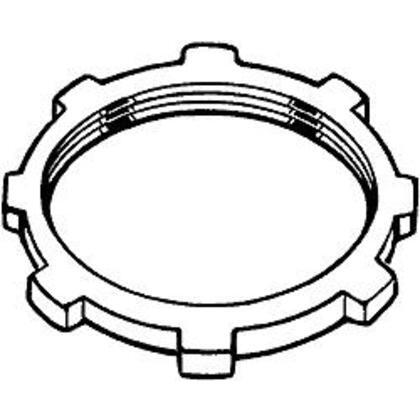 1198 Conduit Locknut, 2", Steel/Zinc