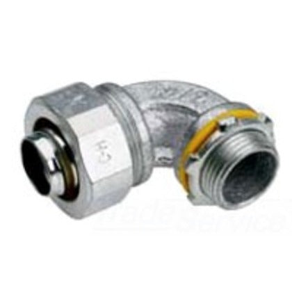LTB7590 Liquidtight Connector, Insulated, 90°, 3/4", Malleable Iron