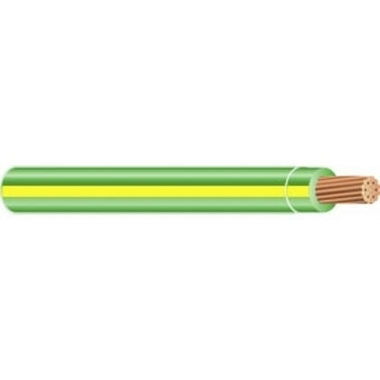 THHN14STRGRNYEL500RL 14 AWG THHN/THWN-2 Stranded Copper, Green w/Yellow Stripe, 500'