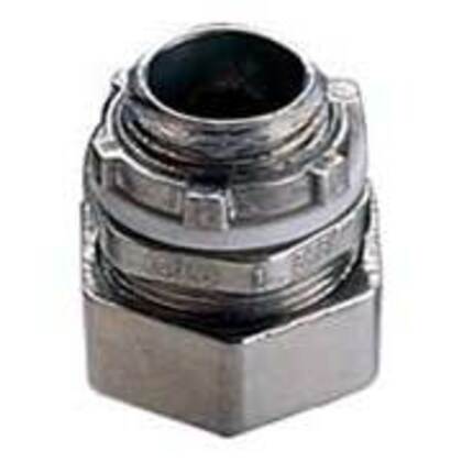 7400S EMT Compression Connector, 4", Steel, Concrete Tight