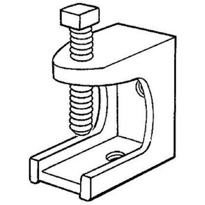 2536 Beam Clamp, 1-1/2", Opening: 15/16", Steel