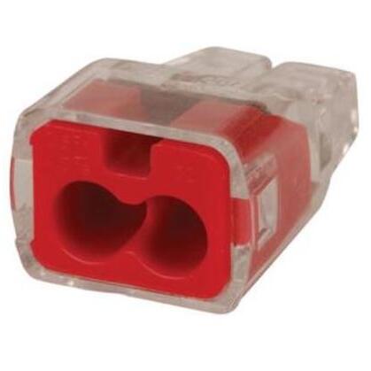 30-1032 In-Sure® Push-In Wire Conn, 32 2-Port Red, 100/Box
