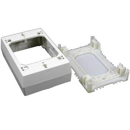 2347 Device Box, 1-Gang, 2300 Series Raceway, Ivory