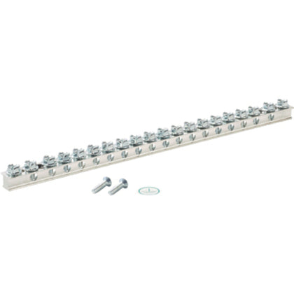UGB2/0-414-18 Ground Bar, 18 Port, Universal, Bonding Stand Offs, 14-4AWG