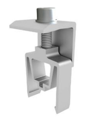 CLMP-END-SMR-S SMR End Clamp, Silver