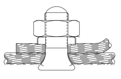 KS34 Split Bolt, Copper, Run: 2/0 AWG to 500 MCM, Tap: 2/0 AWG to 500 MCM