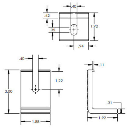 LFT-03-M1 Solar Slotted L-Foot