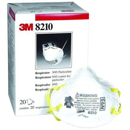 8210-RESPIRATOR-EA Particulate Respirator, N95/P95 Filter Class