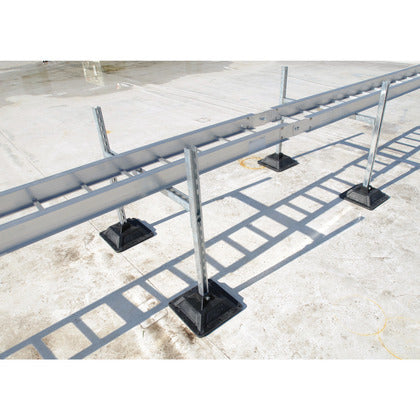 PHBR Rooftop Pyramid H-Frame Post Base, Rubber