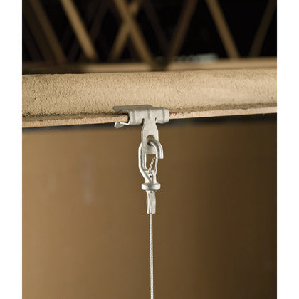 4H912 Hammer-On Flange Clip, Side Mount, Spring Steel, 9/16"–3/4" Flange