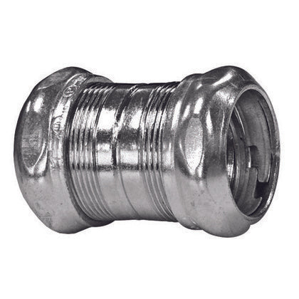 6050GSR Compression Coupling, Diameter 1/2", Raintight, Steel/Zinc