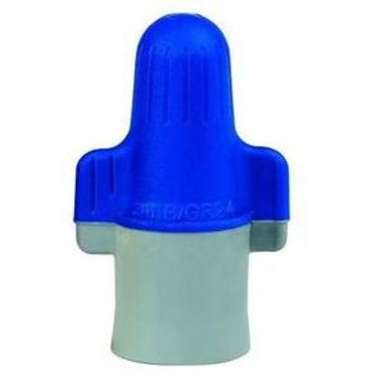 B/G+JUG Wire Connector, 14 - 6 AWG, Blue/Gray