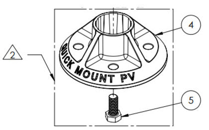 QM-QBB-01-M1 Mount Assembly Base, Mill
