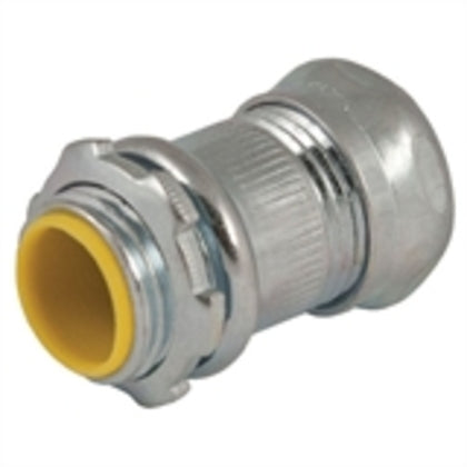 2964 EMT Compression Connector, Size: 3-1/2", Insulated, Steel