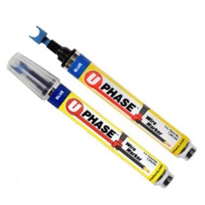 52490BK U-Phase Wire Marker, Black, Pack of 4