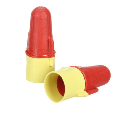 R/Y+POUCH Wire Connector, 22 - 8 AWG, Red/Yellow