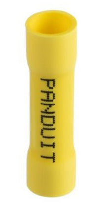 ESV10BX-Q Butt Connector, Vinyl Insulated, 12 - 10 AWG, Yellow, Pack of 25