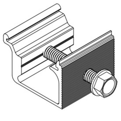 SHCLMPM2 Stronghold Rail Clamp, Mill Finish