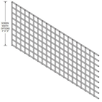 232-04076 Array Edge Screen, 8", Blk