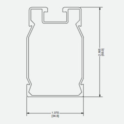 SMR100-168-B Solar Mounting Rail, Blk