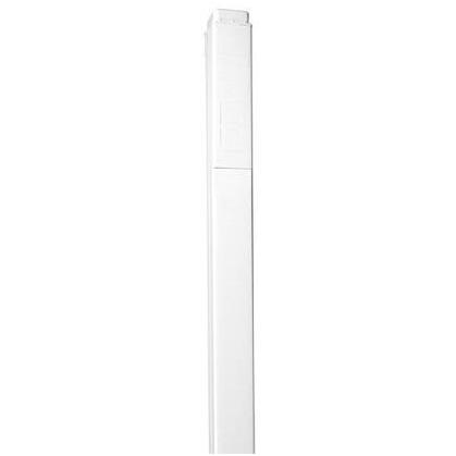 25DTC-4 Vertical Drop Tele-Power Pole, Blank, Steel, Ivory, 10'5"